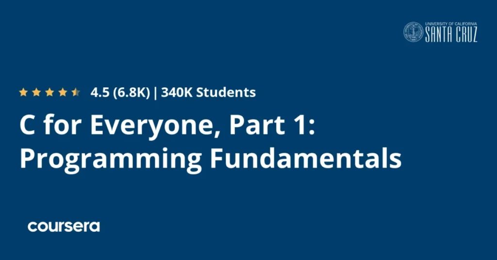 C for Everyone, Part 1: Programming Fundamentals preview and deal image
