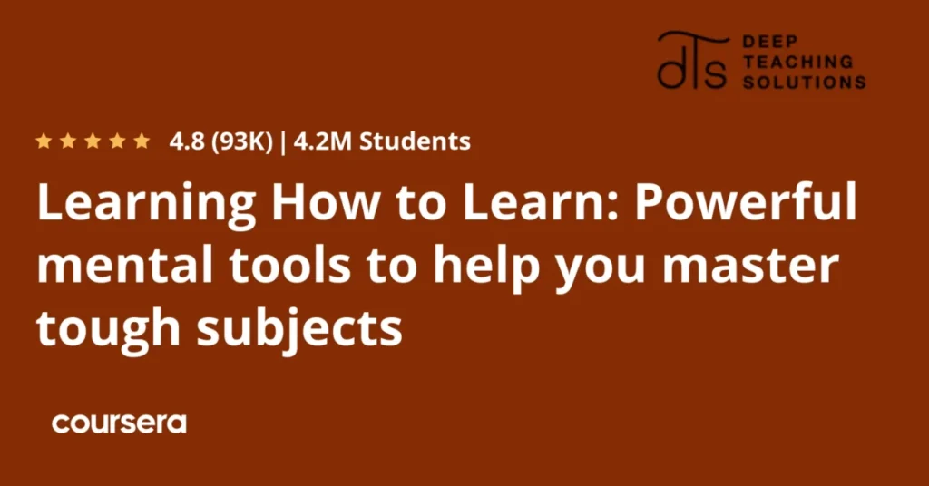 DTS_Learning how to Learn preview and deal image