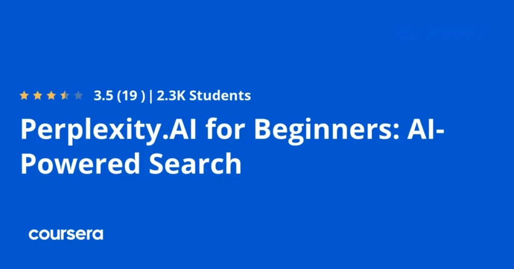 Perplexity.AI for Beginners: AI-Powered Search preview and deal image