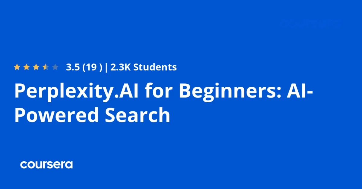 Perplexity.AI for Beginners: AI-Powered Search preview and deal image