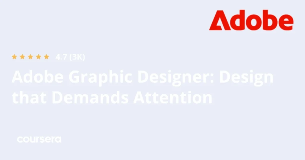 Adobe_Graphic Designer Professional Certificate preview and deal image
