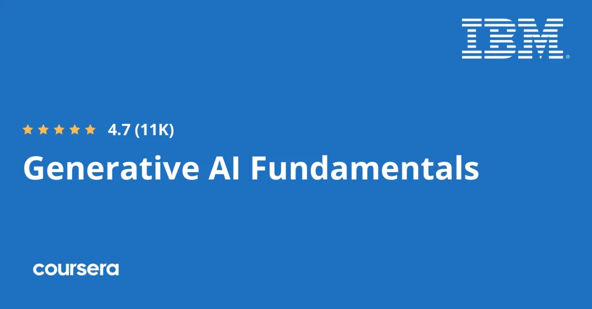 IBM_Generative AI Fundamentals Specialization preview and deal image
