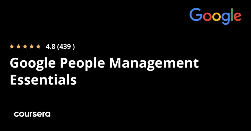 Google People Management Essentials preview and deal image