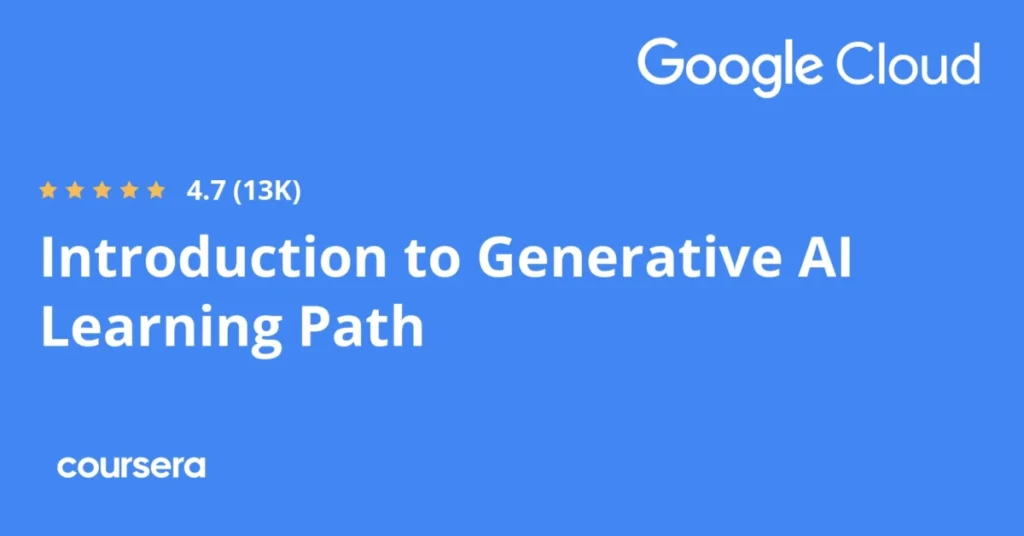 Google_Introduction to Generative AI Learning Path Specialization preview and deal image