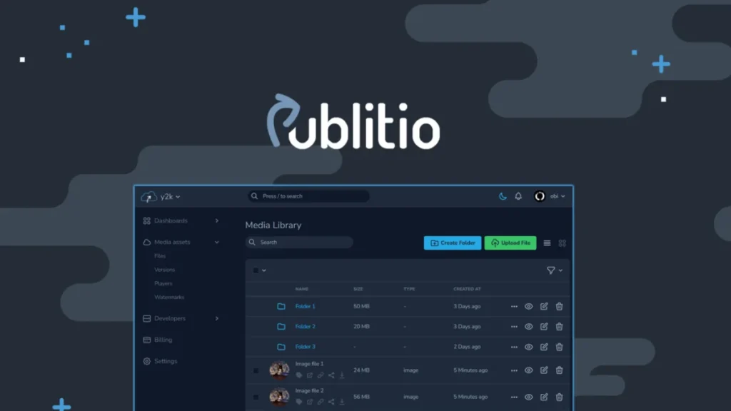 Publitio – Logo preview and deal image