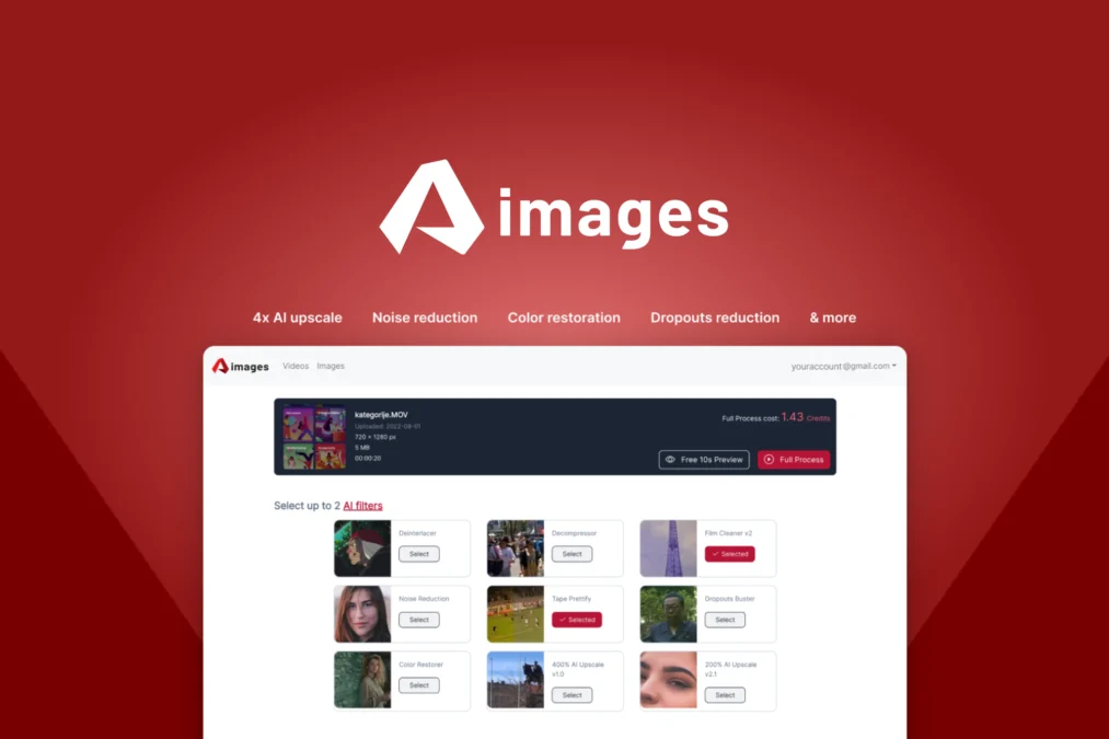 Aimages – logo preview and deal image