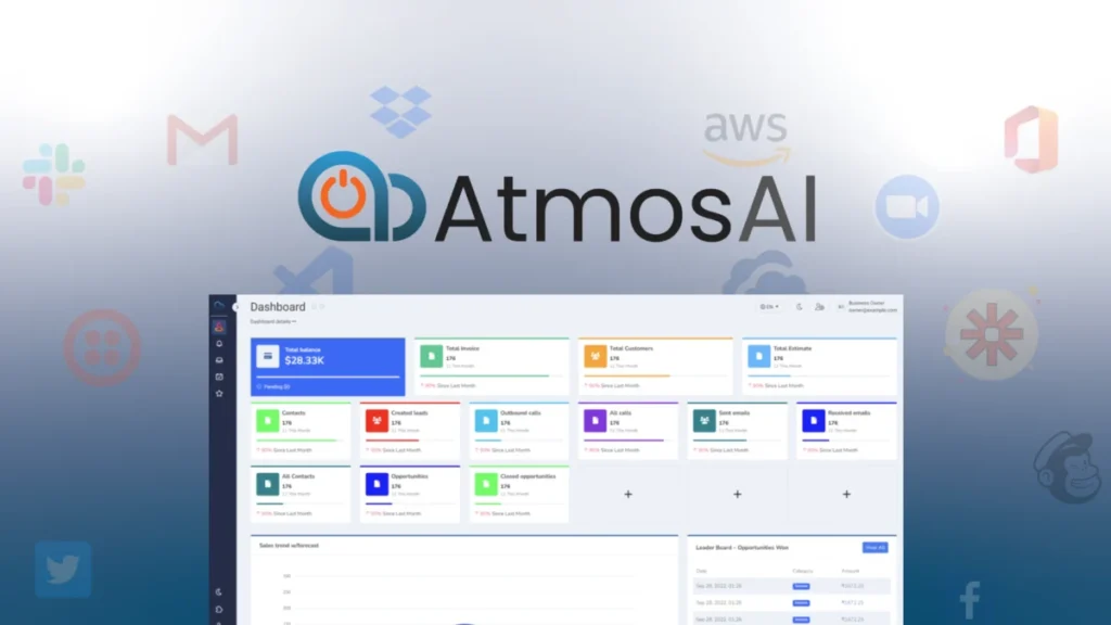AtmosAI CRM – Logo preview and deal image