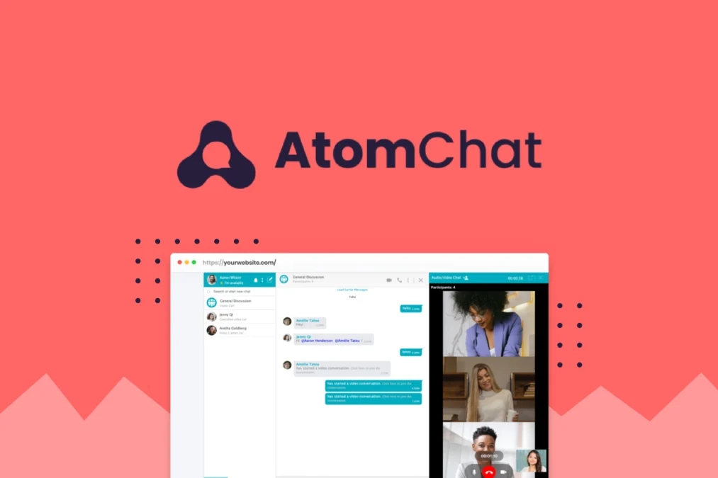 AtomChat – Logo preview and deal image