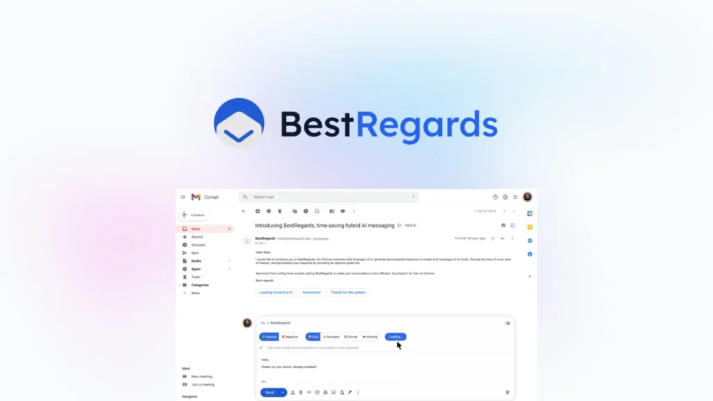 BestRegards – Logo preview and deal image