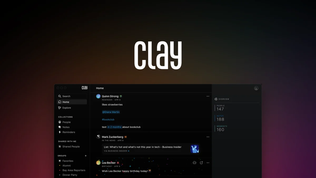 Clay – Software Tool preview and deal image