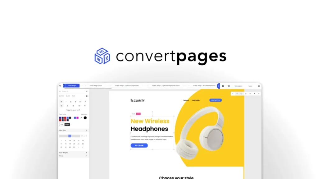 ConvertPages – Logo preview and deal image