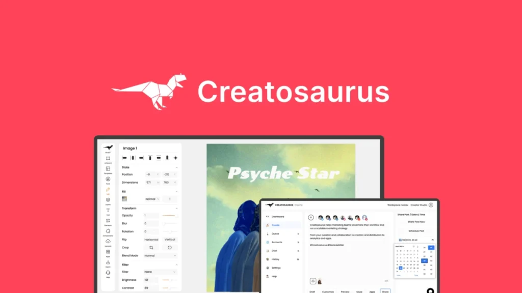 Creatosaurus – Logo preview and deal image