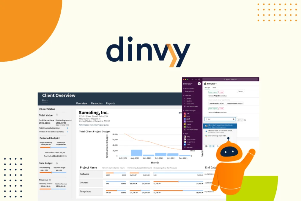 Dinvy – Track time and manage budgets intuitively preview and deal image