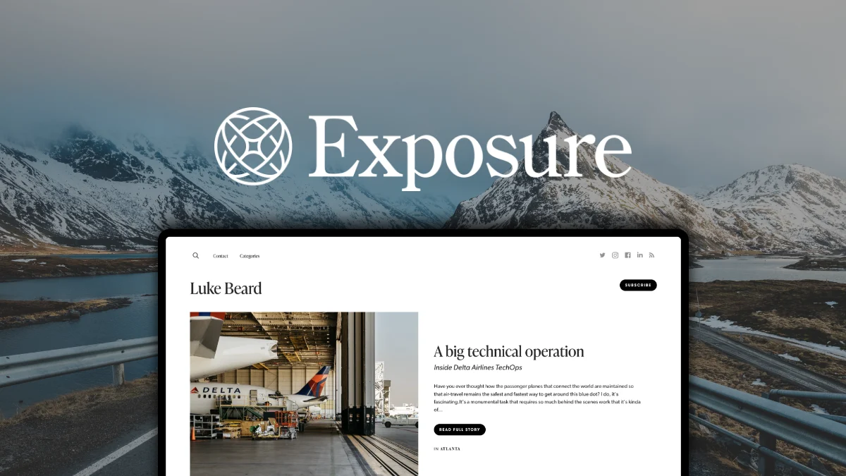 Exposure – Logo preview and deal image