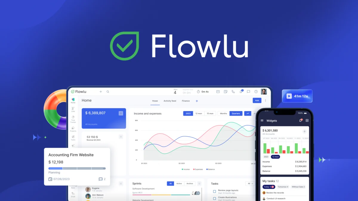 Flowlu – Unlock robust project management and CRM preview and deal image