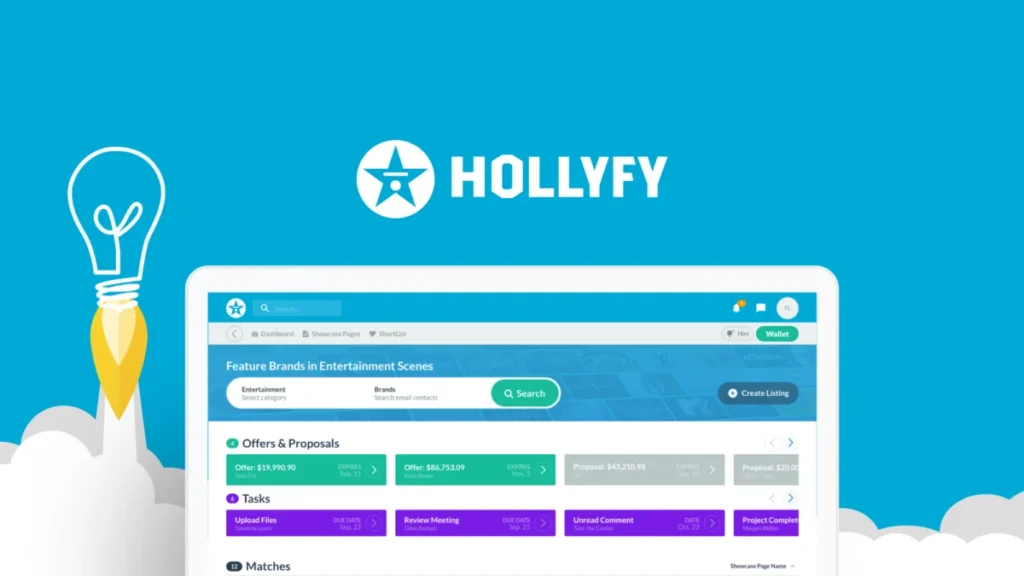 HOLLYFY – Logo preview and deal image