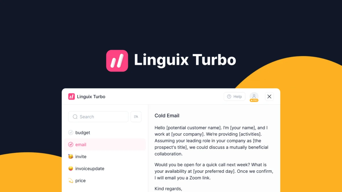 Linguix Turbo – Logo preview and deal image