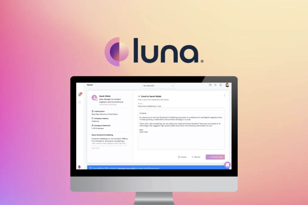 Luna – logo preview and deal image