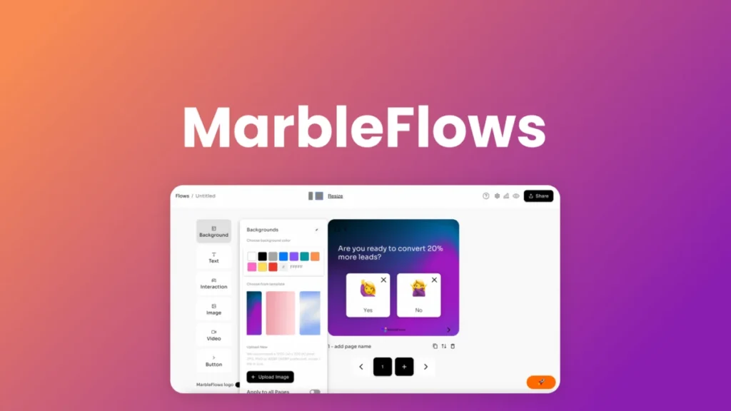 MarbleFlows – logo preview and deal image