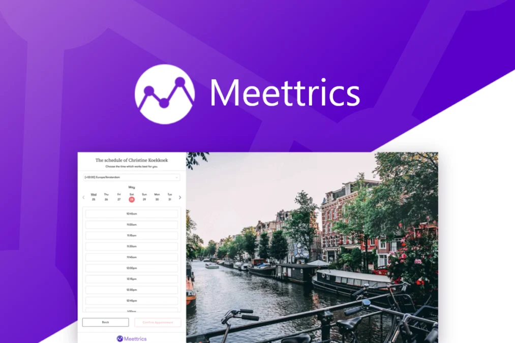 Meettrics – Design your own scheduling portal preview and deal image