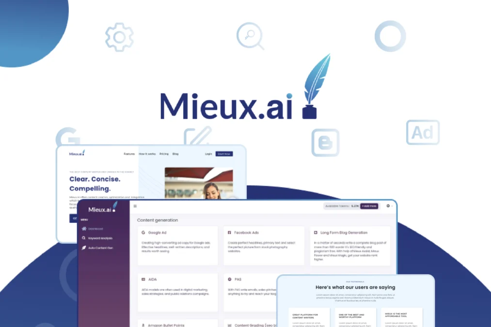 Mieux.ai – Generate quality content in minutes preview and deal image