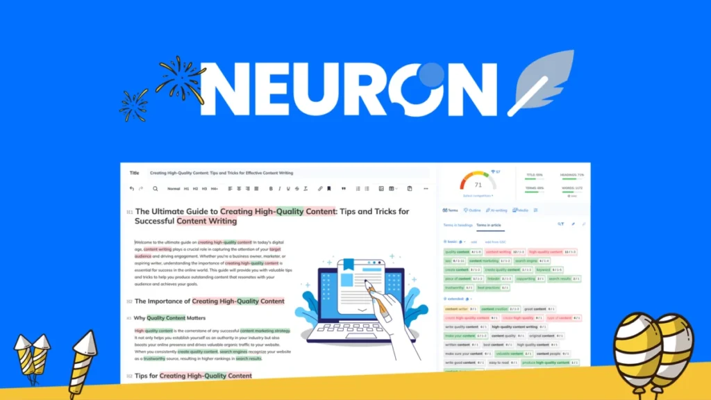 NeuronWriter – Logo preview and deal image