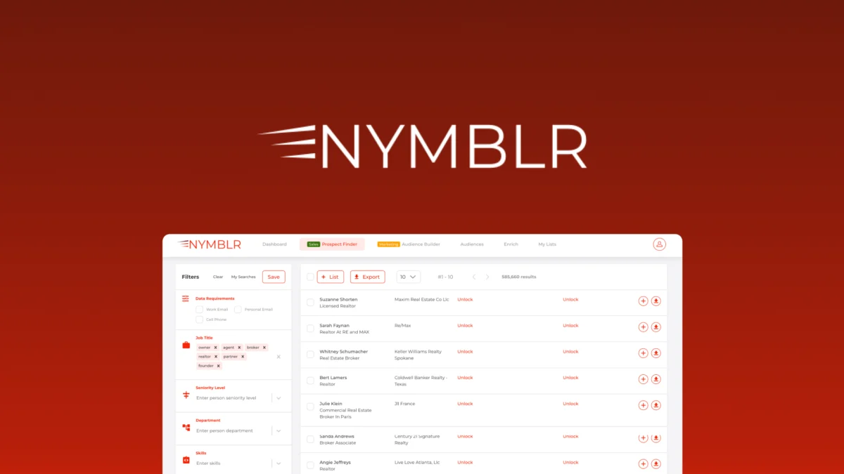 Nymblr – Logo preview and deal image