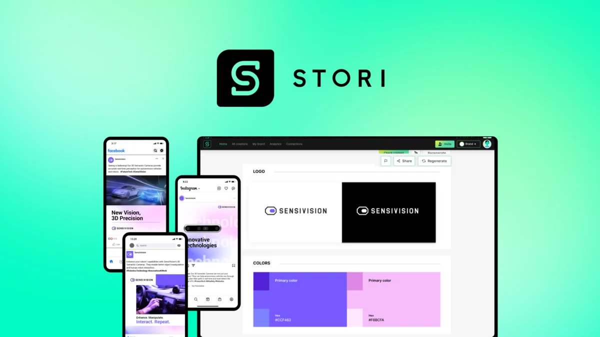 STORI – Logo preview and deal image