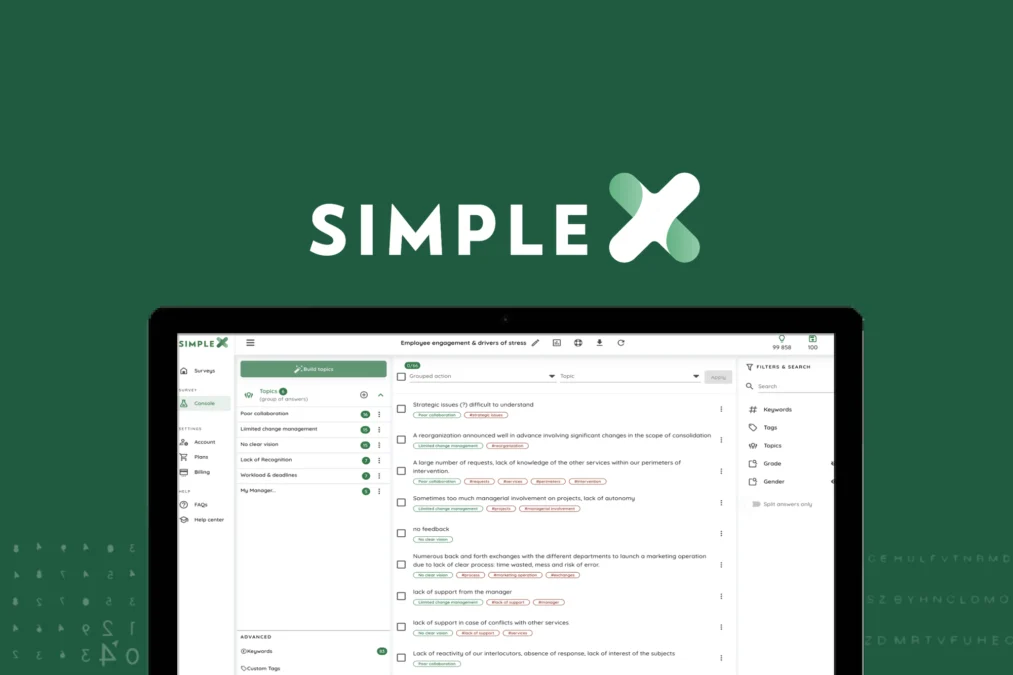 SimpleX – Analyze text data fast with semantic AI preview and deal image