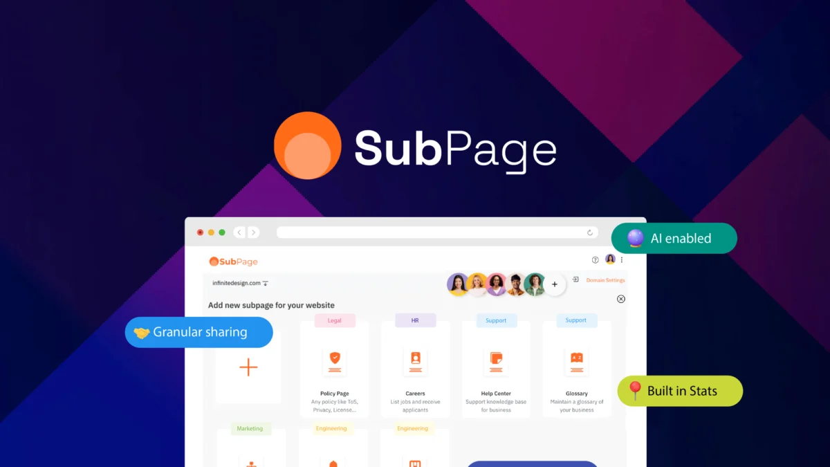 SubPage – Logo preview and deal image