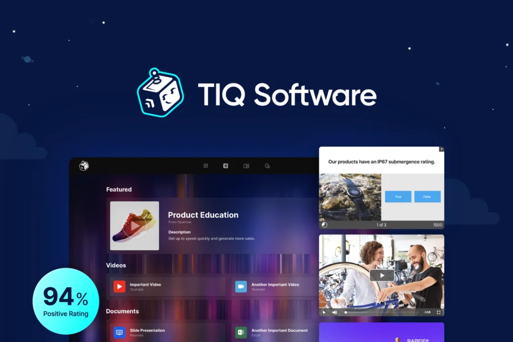 Quickify AI (previously TIQ Software) – Build no-code sales training preview and deal image