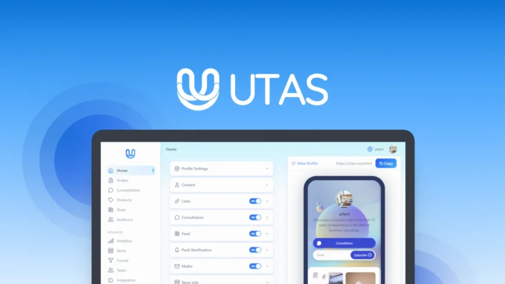 UTAS – Logo preview and deal image