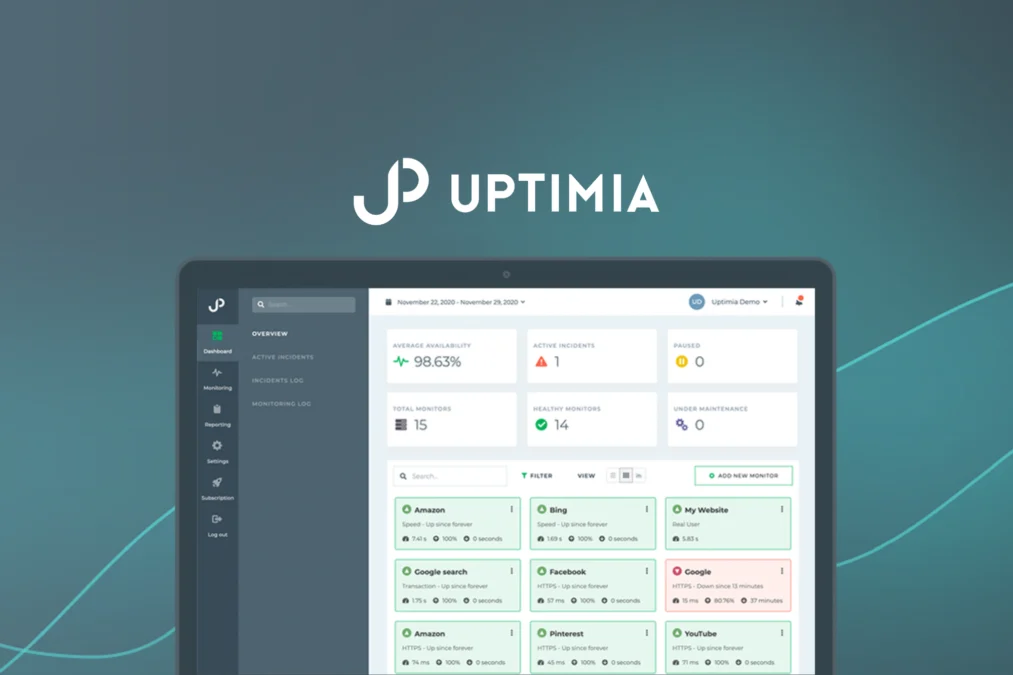 Uptimia – Website uptime and health monitoring preview and deal image