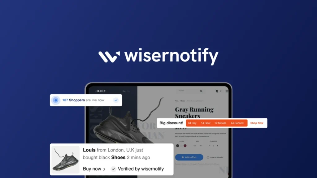 WiserNotify – logo preview and deal image