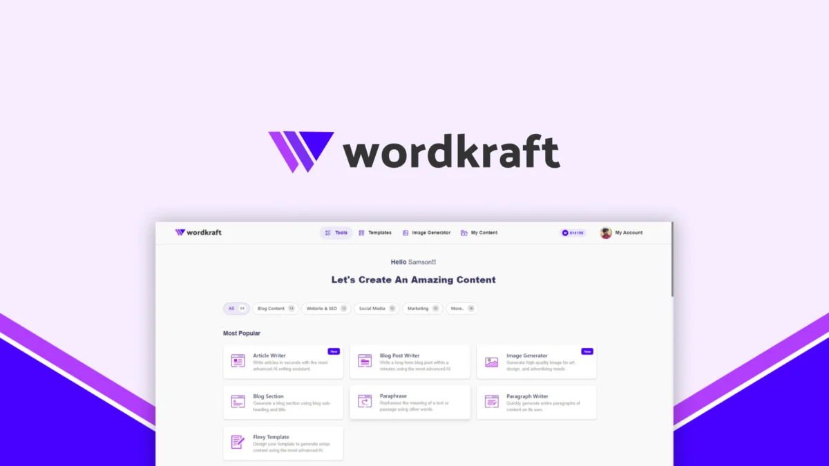 Wordkraft.ai – Logo preview and deal image