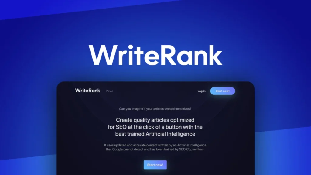 WriteRank – Logo preview and deal image