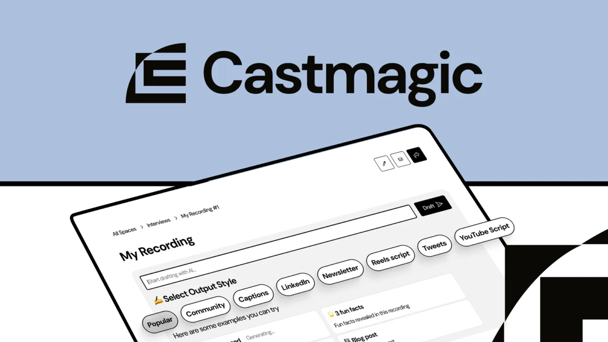 Castmagic – Logo preview and deal image