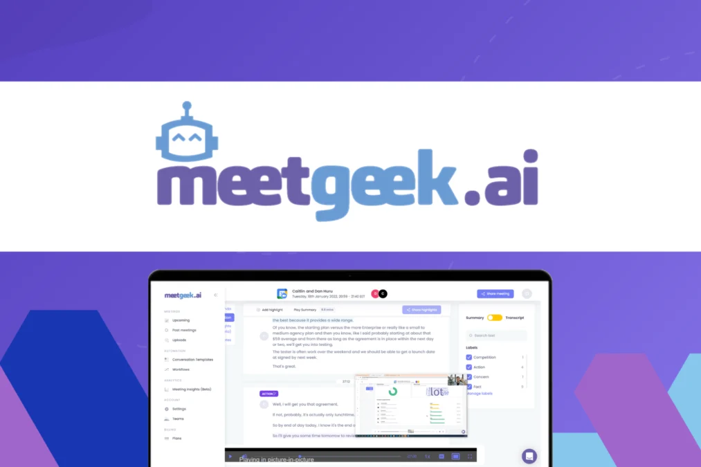 Meetgeek – Record and transcribe your online calls preview and deal image