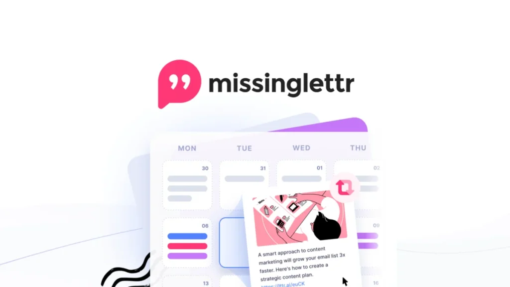 MissingLettr – Logo preview and deal image