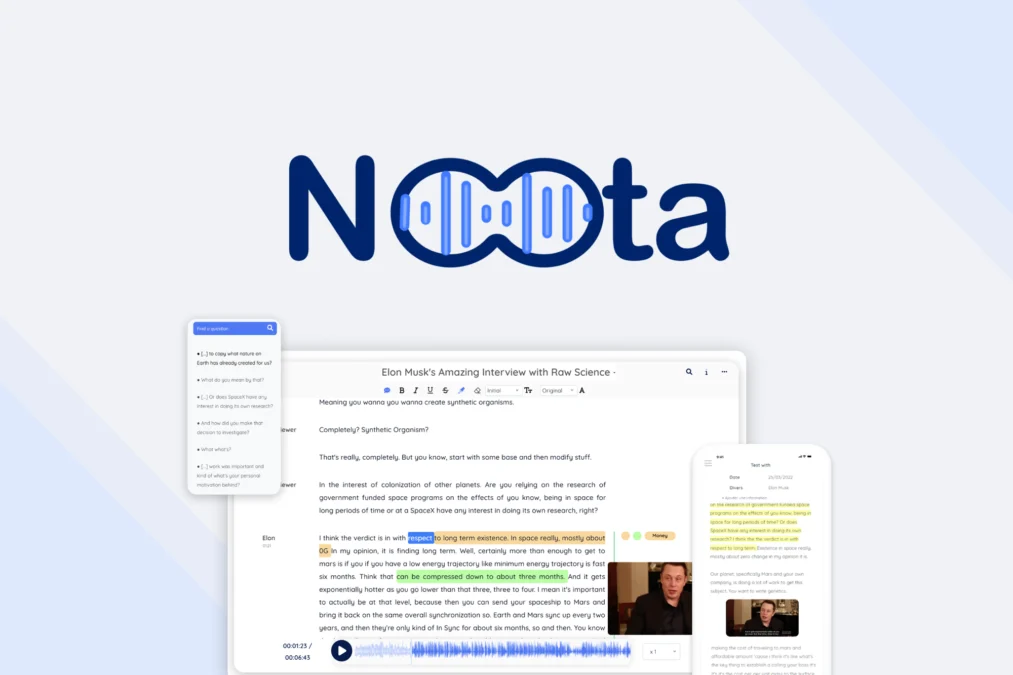 Noota – Software Tool preview and deal image