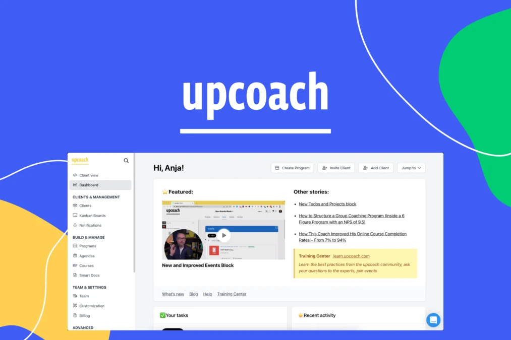 upcoach – Build and manage your coaching program preview and deal image