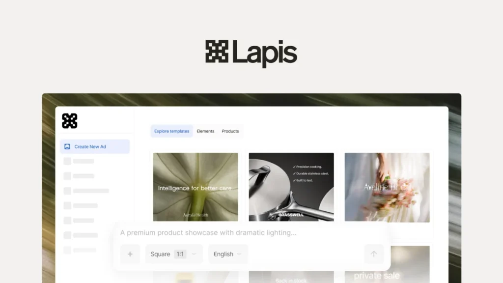 Lapis – Generate on-brand ads with AI preview and deal image