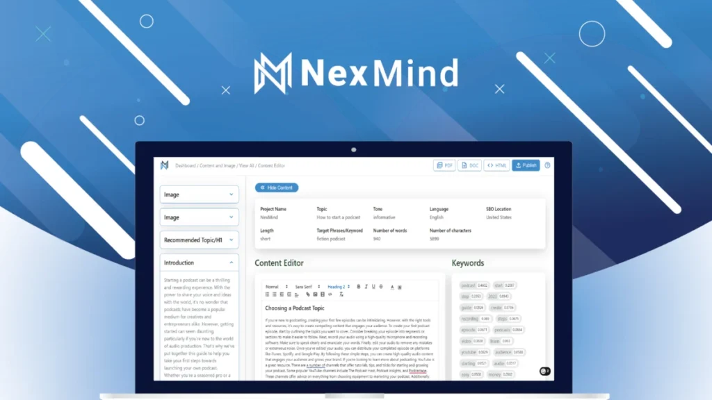 NexMind – Logo preview and deal image