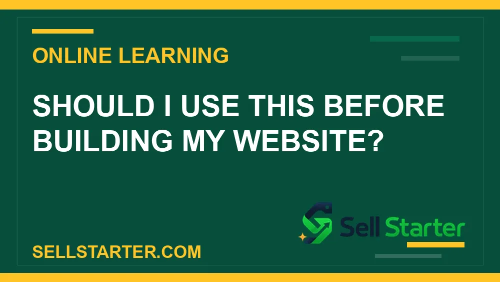 coursera certificates online business - Should I use this before building my website? | Sell Starter