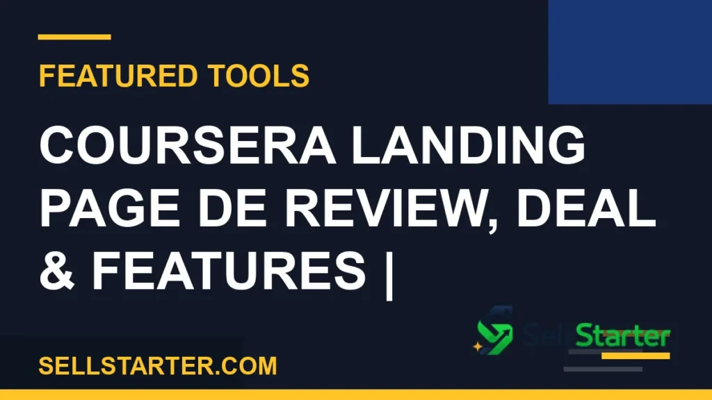 Coursera Landing Page DE preview and deal image