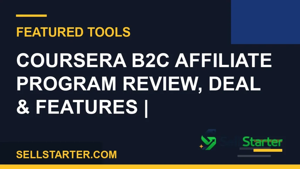 Coursera B2C Affiliate Program preview and deal image