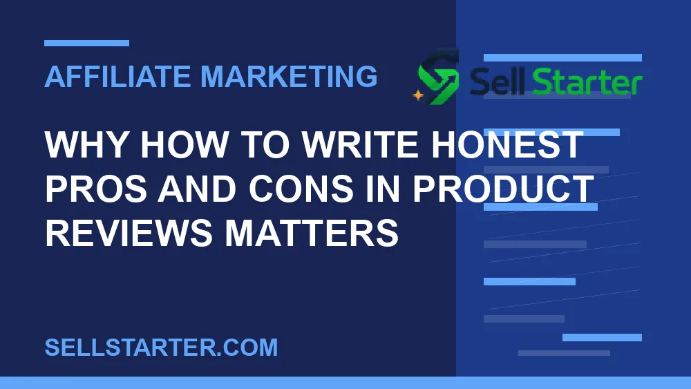 how to write honest pros and cons in product reviews - Why how to write honest pros and cons in product reviews matters | Sell Starter