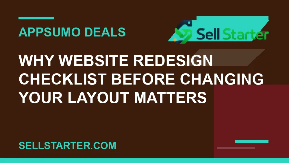 website redesign checklist before changing your layout - Why website redesign checklist before changing your layout matters | Sell Starter
