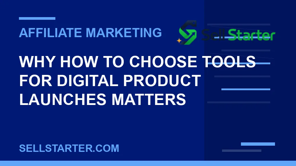 how to choose tools for digital product launches - Why how to choose tools for digital product launches matters | Sell Starter