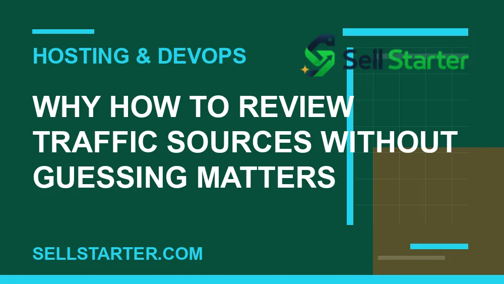 how to review traffic sources without guessing - Why how to review traffic sources without guessing matters | Sell Starter